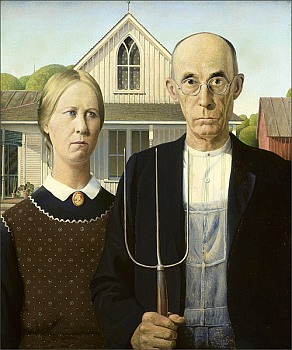 American Gothic, by Grant Wood, 1930